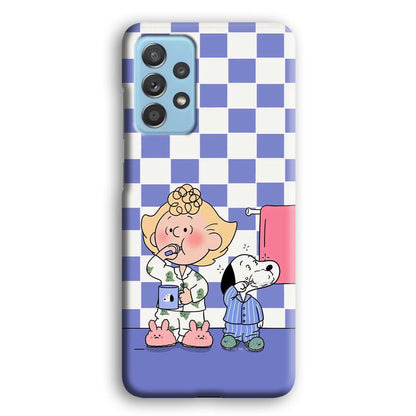 Snoopy Prepare for Sleep Samsung Galaxy A52 Case-Oxvistore