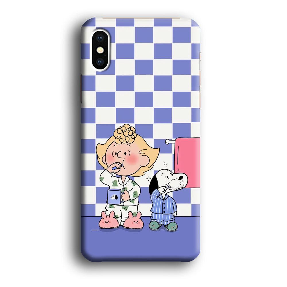 Snoopy Prepare for Sleep iPhone Xs Max Case-Oxvistore