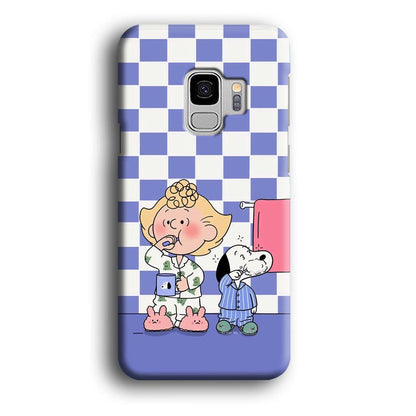 Snoopy Prepare for Sleep Samsung Galaxy S9 Case-Oxvistore