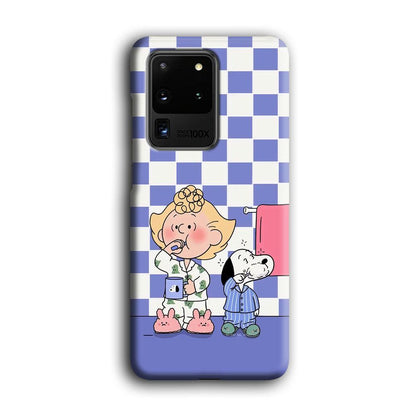 Snoopy Prepare for Sleep Samsung Galaxy S20 Ultra Case-Oxvistore