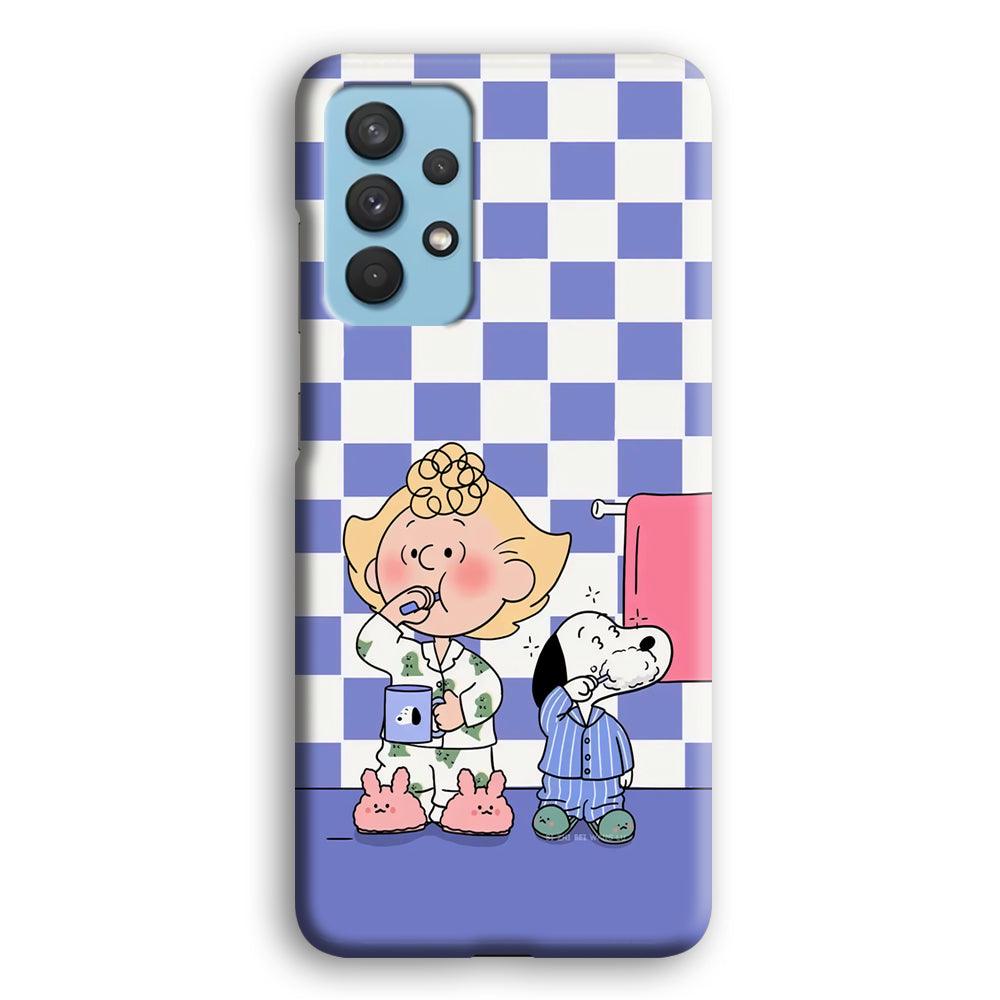 Snoopy Prepare for Sleep Samsung Galaxy A32 Case-Oxvistore