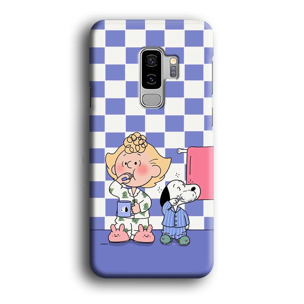 Snoopy Prepare for Sleep Samsung Galaxy S9 Plus Case-Oxvistore