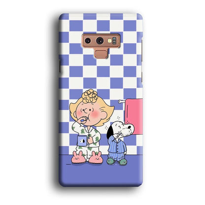 Snoopy Prepare for Sleep Samsung Galaxy Note 9 Case-Oxvistore