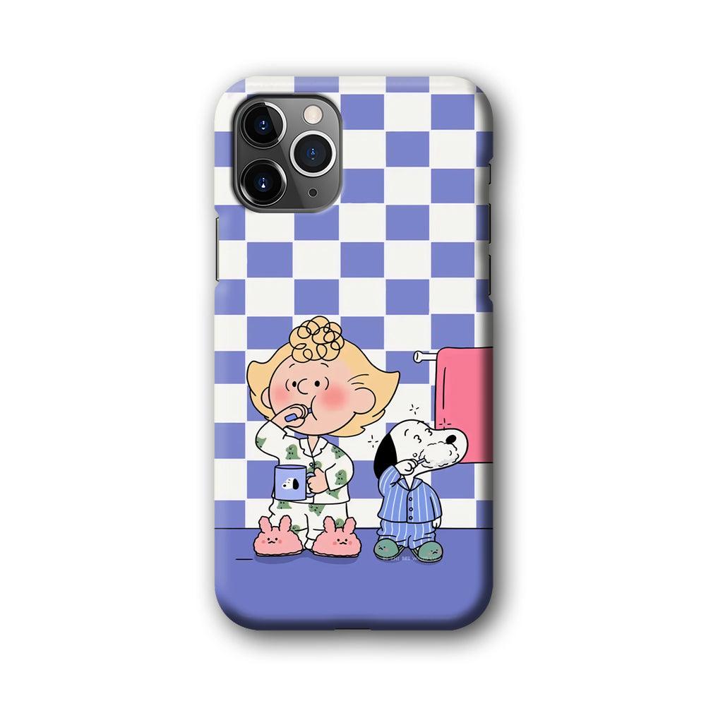 Snoopy Prepare for Sleep iPhone 11 Pro Max Case-Oxvistore