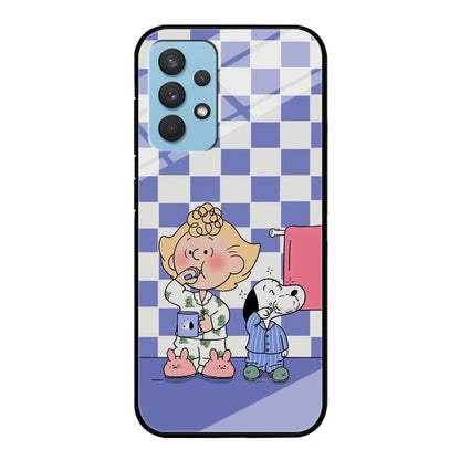 Snoopy Prepare for Sleep Samsung Galaxy A32 Case-Oxvistore