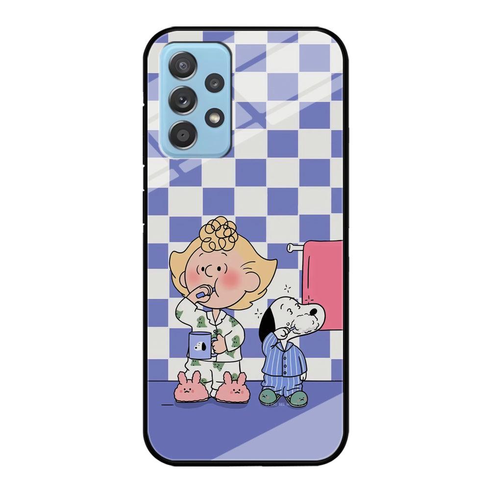 Snoopy Prepare for Sleep Samsung Galaxy A52 Case-Oxvistore