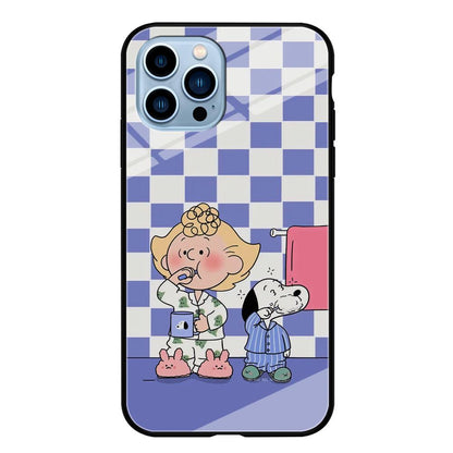 Snoopy Prepare for Sleep iPhone 14 Pro Max Case-Oxvistore