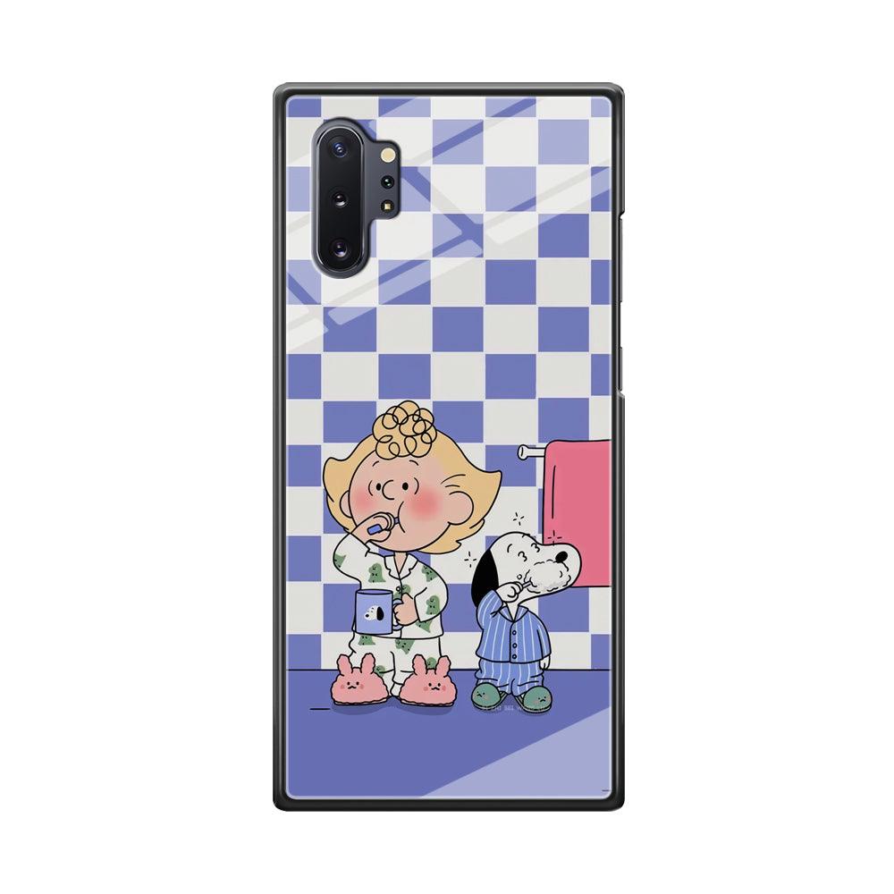 Snoopy Prepare for Sleep Samsung Galaxy Note 10 Plus Case-Oxvistore