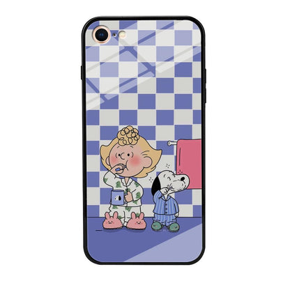 Snoopy Prepare for Sleep iPhone 7 Case-Oxvistore