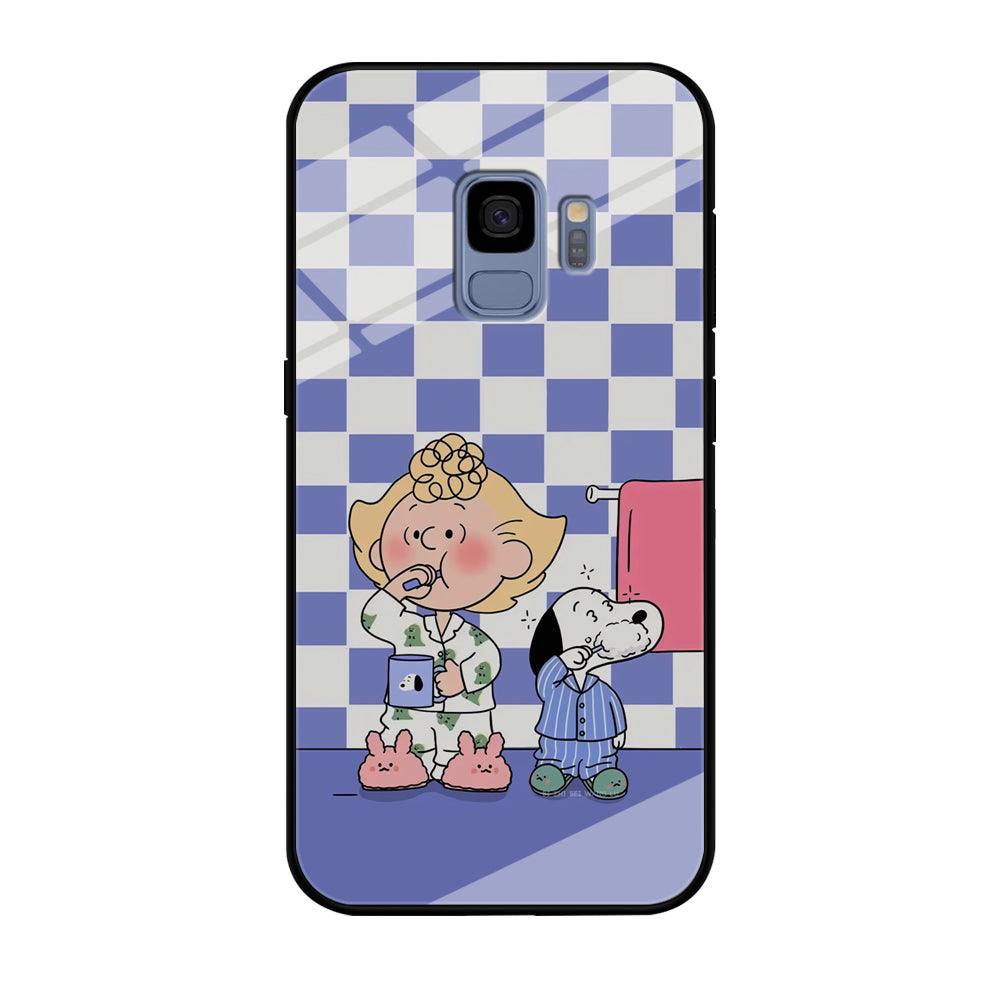 Snoopy Prepare for Sleep Samsung Galaxy S9 Case-Oxvistore