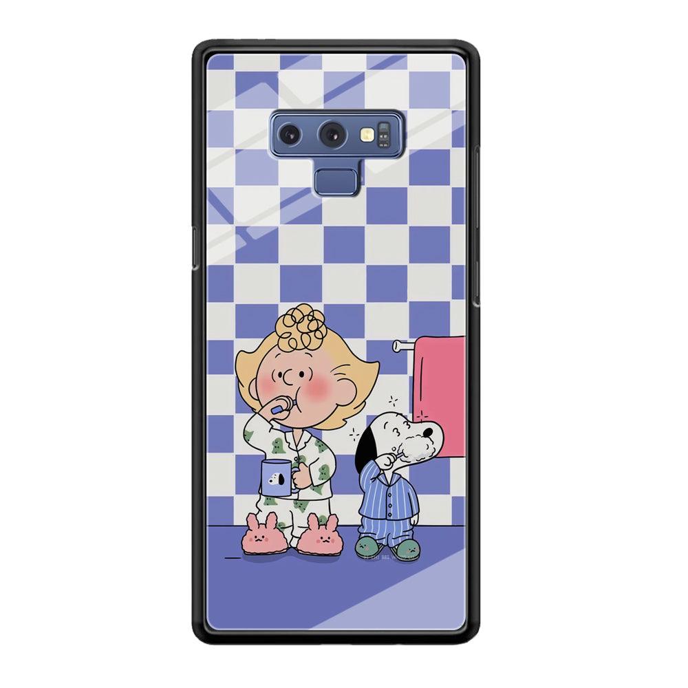 Snoopy Prepare for Sleep Samsung Galaxy Note 9 Case-Oxvistore