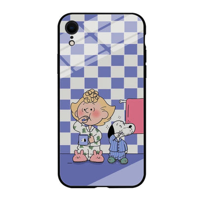 Snoopy Prepare for Sleep iPhone XR Case-Oxvistore