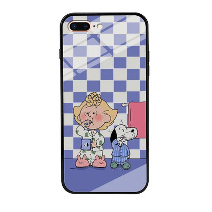 Snoopy Prepare for Sleep iPhone 7 Plus Case-Oxvistore