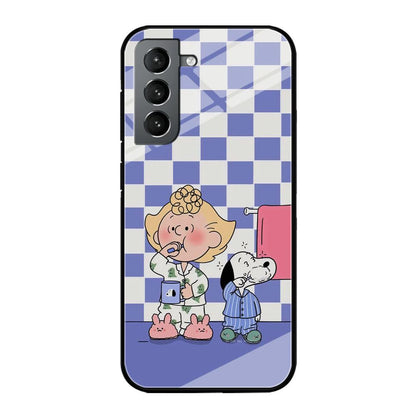 Snoopy Prepare for Sleep Samsung Galaxy S21 Case-Oxvistore