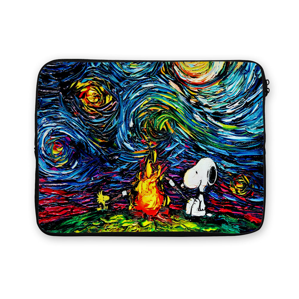 Snoopy Woodstock Starry Night Laptop Sleeve Protective Cover