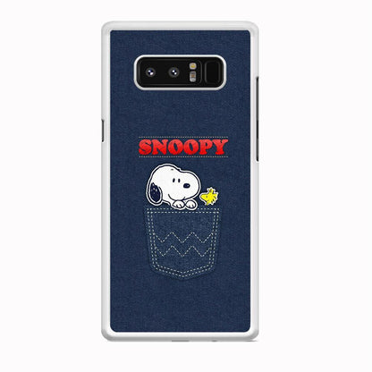 Snoopy And Woodstock In The Pocket Jeans Samsung Galaxy Note 8 Case-Oxvistore