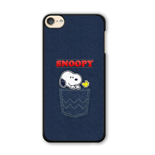 Snoopy And Woodstock In The Pocket Jeans iPod Touch 6 Case-Plastic Black (2D Case)-Oxvistore
