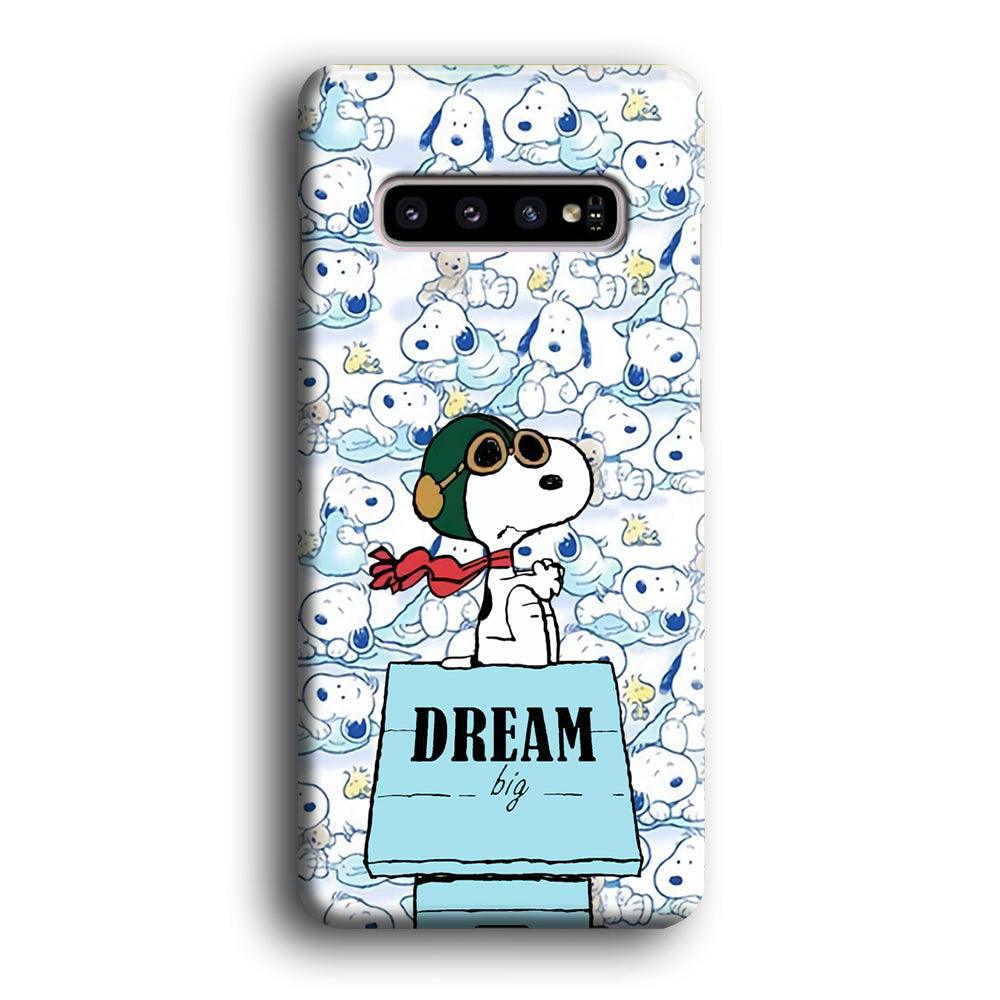 Snoopy Dream Big Samsung Galaxy S10 Case-Oxvistore