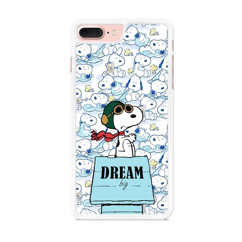 Snoopy Dream Big iPhone 8 Plus Case-Oxvistore