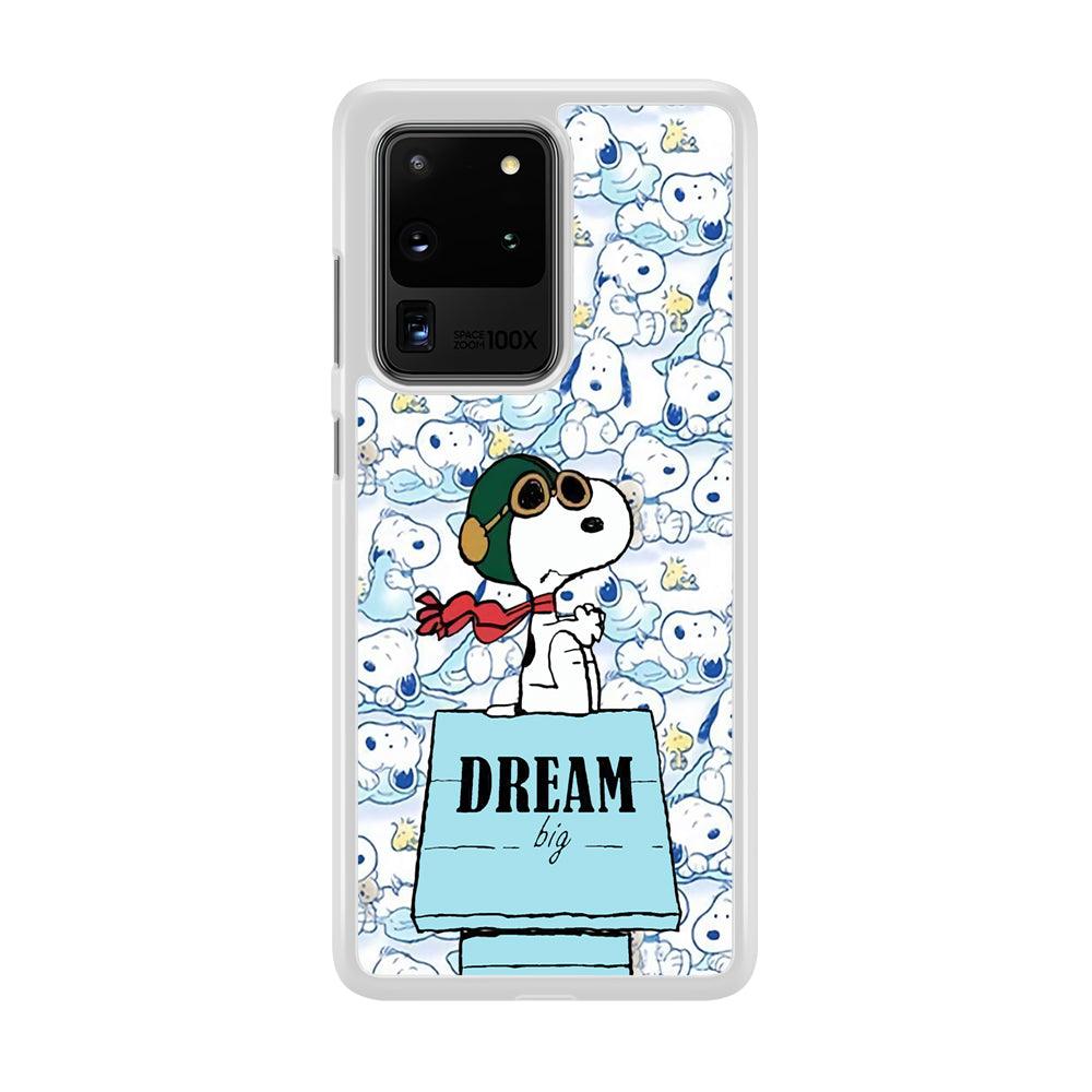 Snoopy Dream Big Samsung Galaxy S20 Ultra Case-Oxvistore