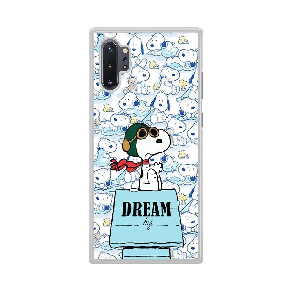 Snoopy Dream Big Samsung Galaxy Note 10 Plus Case-Oxvistore