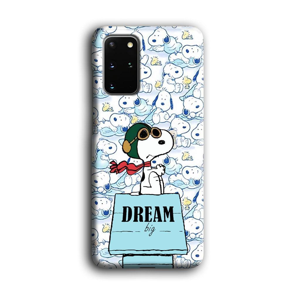 Snoopy Dream Big Samsung Galaxy S20 Plus Case-Oxvistore