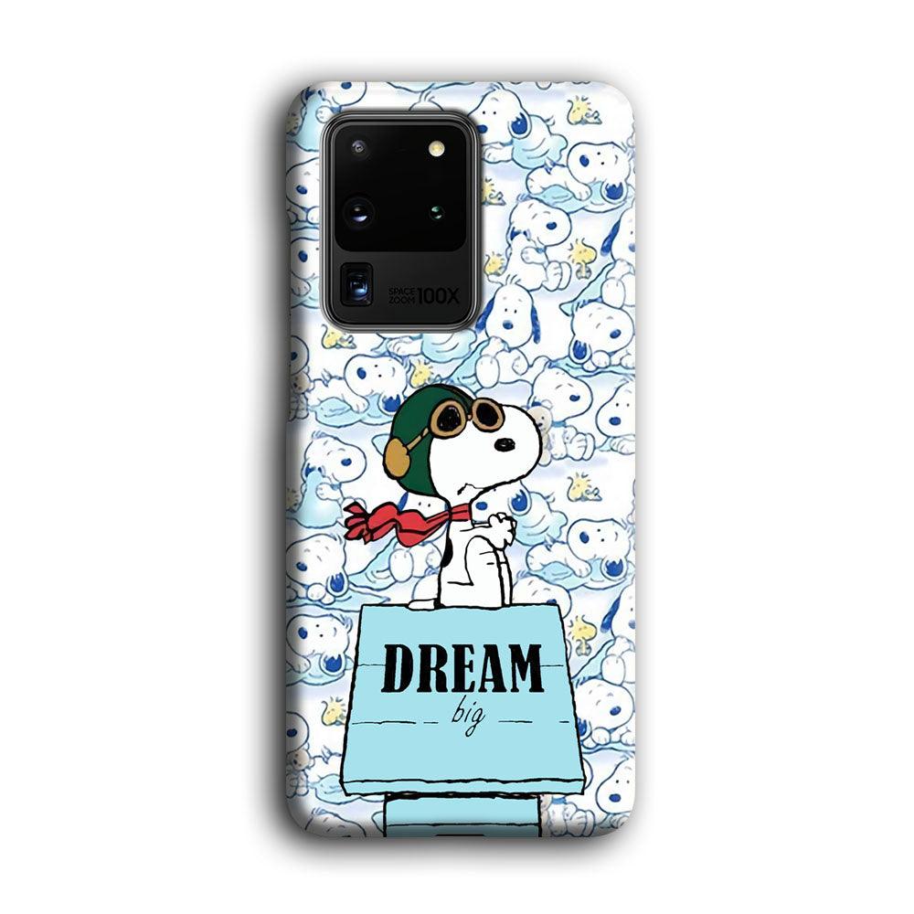 Snoopy Dream Big Samsung Galaxy S20 Ultra Case-Oxvistore