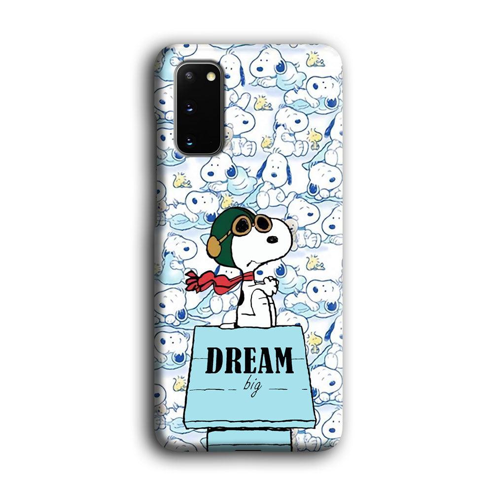 Snoopy Dream Big Samsung Galaxy S20 Case-Oxvistore