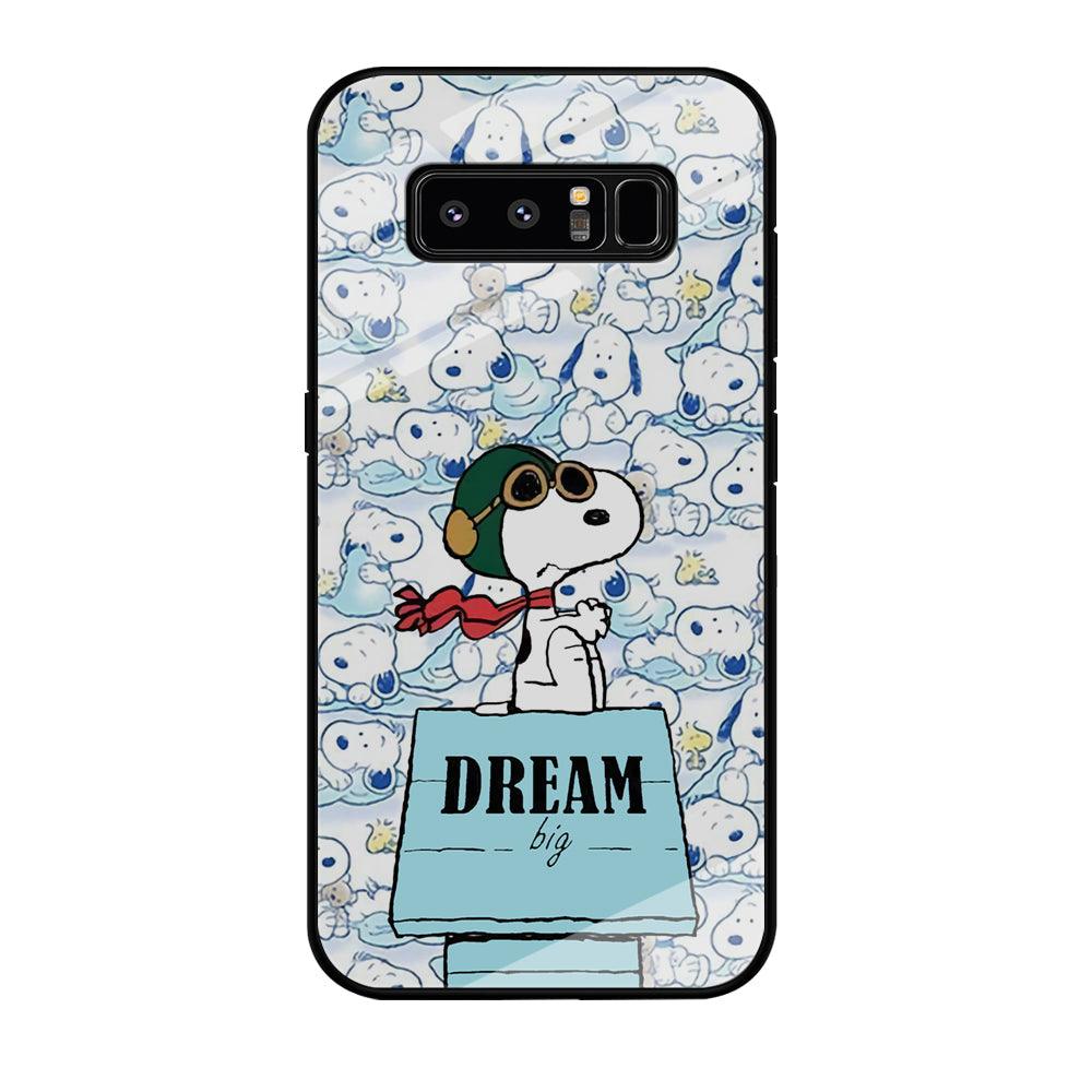 Snoopy Dream Big Samsung Galaxy Note 8 Case-Oxvistore