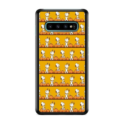 Snoopy Happy farm Fruit Samsung Galaxy S10 Case-Oxvistore