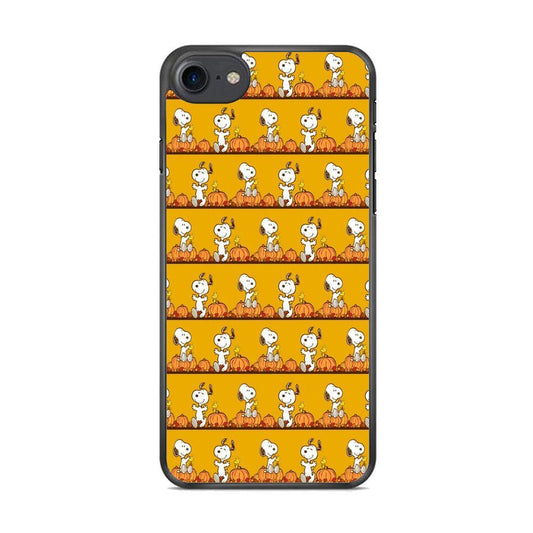 Snoopy Happy farm Fruit iPhone 7 Case-Rubber Black (2D Case)-Oxvistore