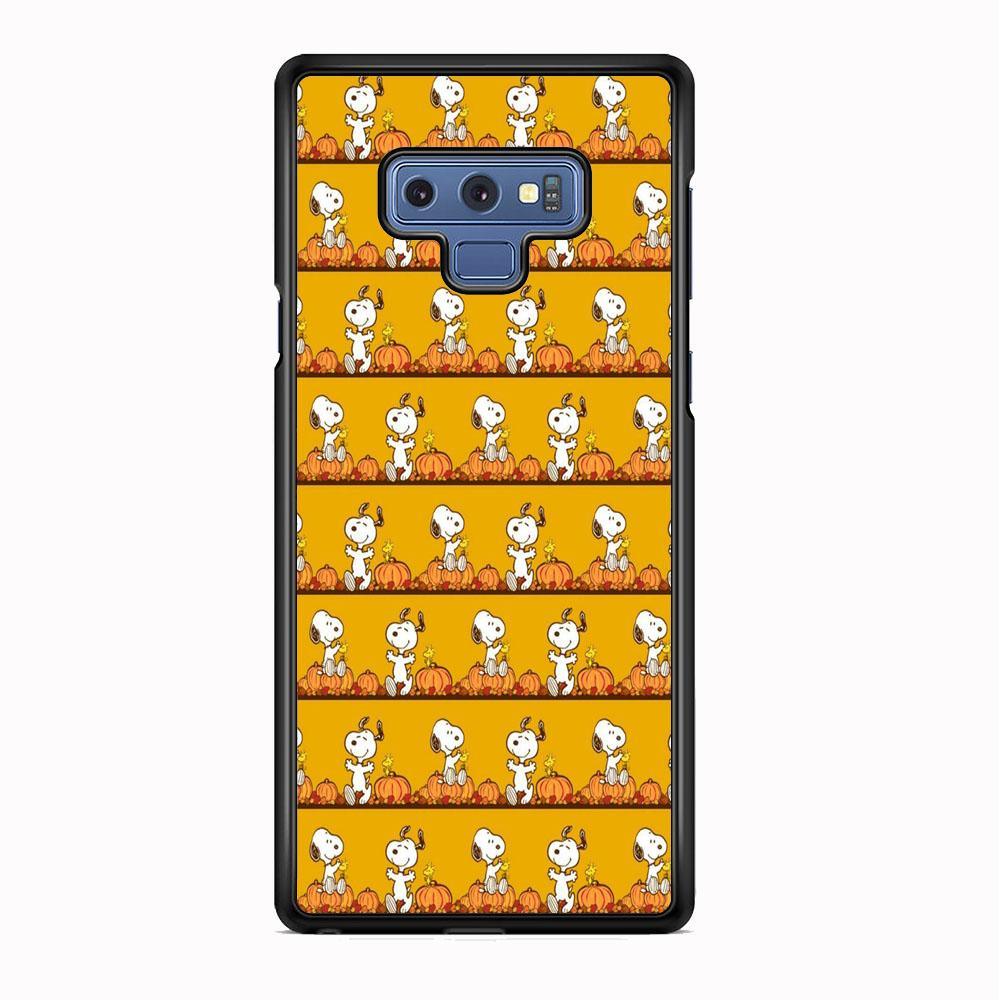 Snoopy Happy farm Fruit Samsung Galaxy Note 9 Case-Rubber Black (2D Case)-Oxvistore