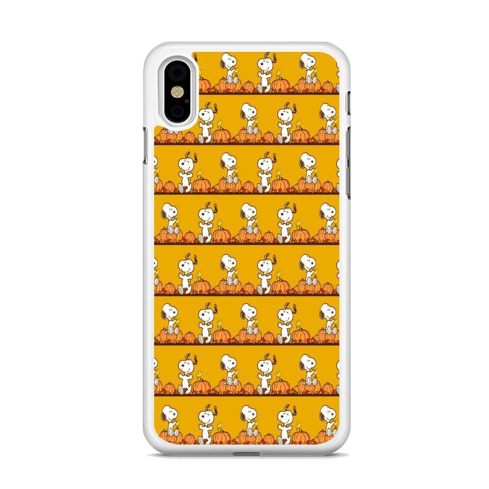 Snoopy Happy farm Fruit iPhone XS Case-Oxvistore