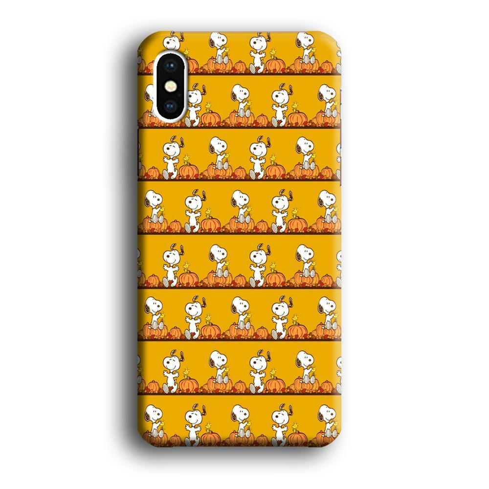 Snoopy Happy farm Fruit iPhone XS Case-Oxvistore