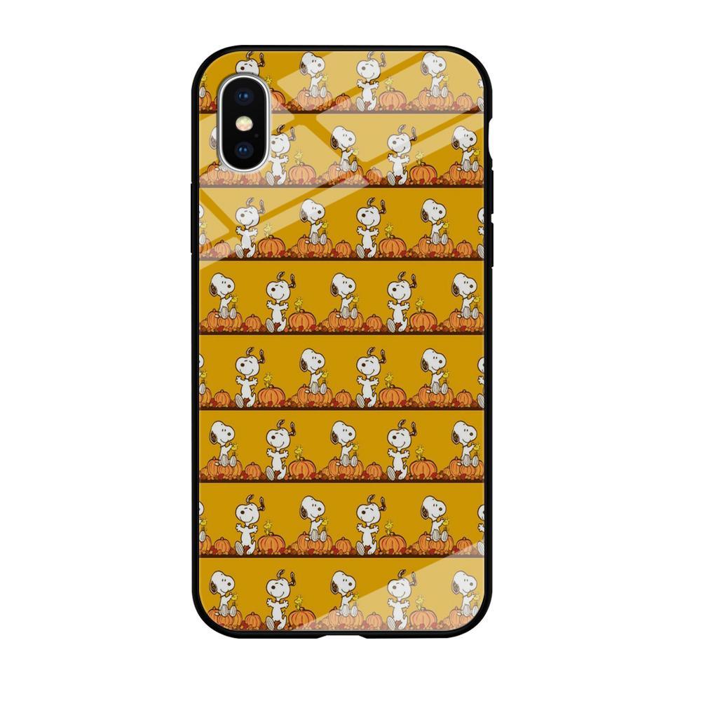 Snoopy Happy farm Fruit iPhone XS Case-Oxvistore