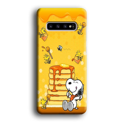 Snoopy Like Eat Pancake Hooney Samsung Galaxy S10 Plus Case-Oxvistore