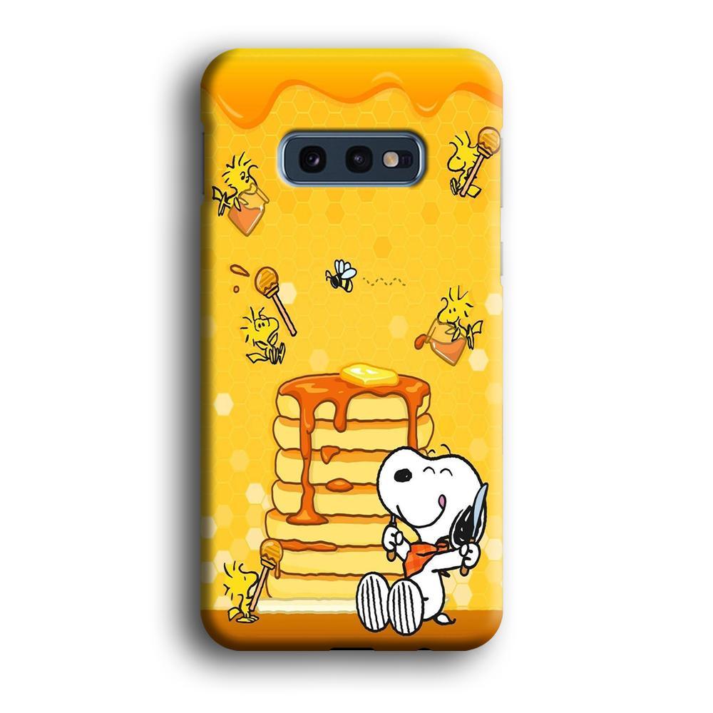 Snoopy Like Eat Pancake Hooney Samsung Galaxy S10E Case-Oxvistore