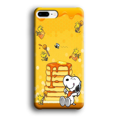 Snoopy Like Eat Pancake Hooney iPhone 8 Plus Case-Oxvistore