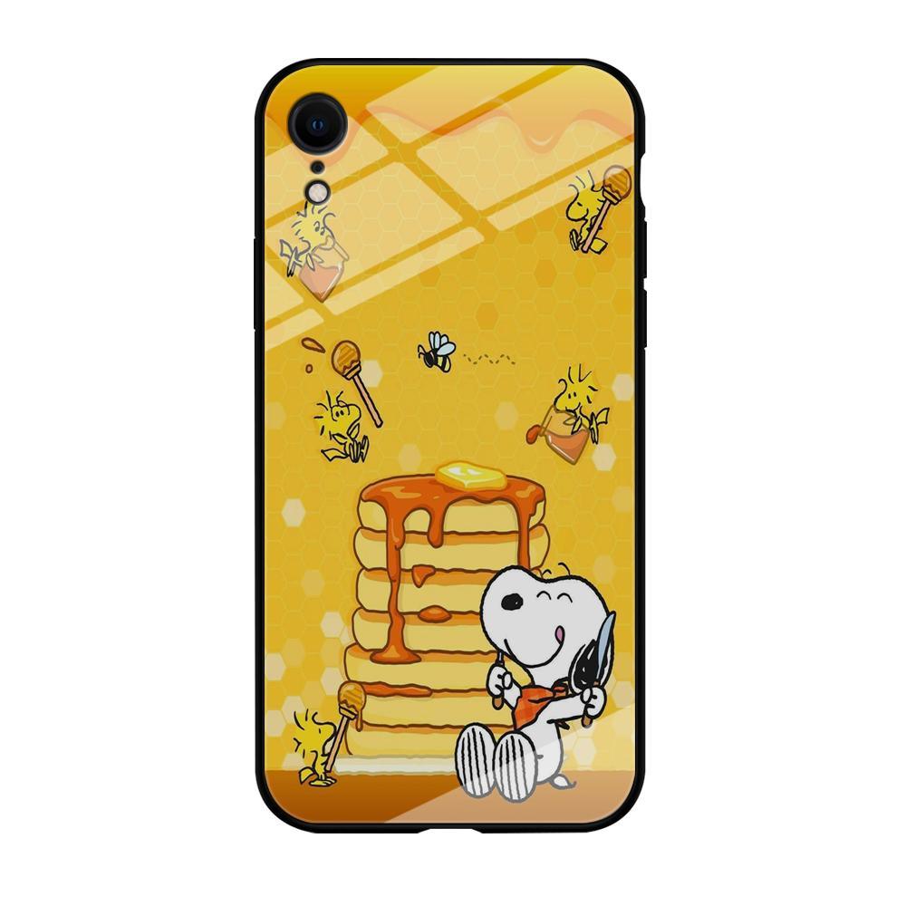 Snoopy Like Eat Pancake Hooney iPhone XR Case-Oxvistore