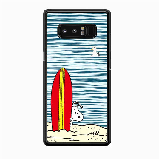 Snoopy Sand Beach Samsung Galaxy Note 8 Case-Oxvistore