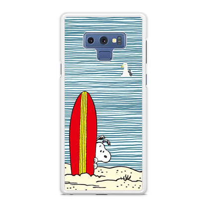 Snoopy Sand Beach Samsung Galaxy Note 9 Case-Oxvistore