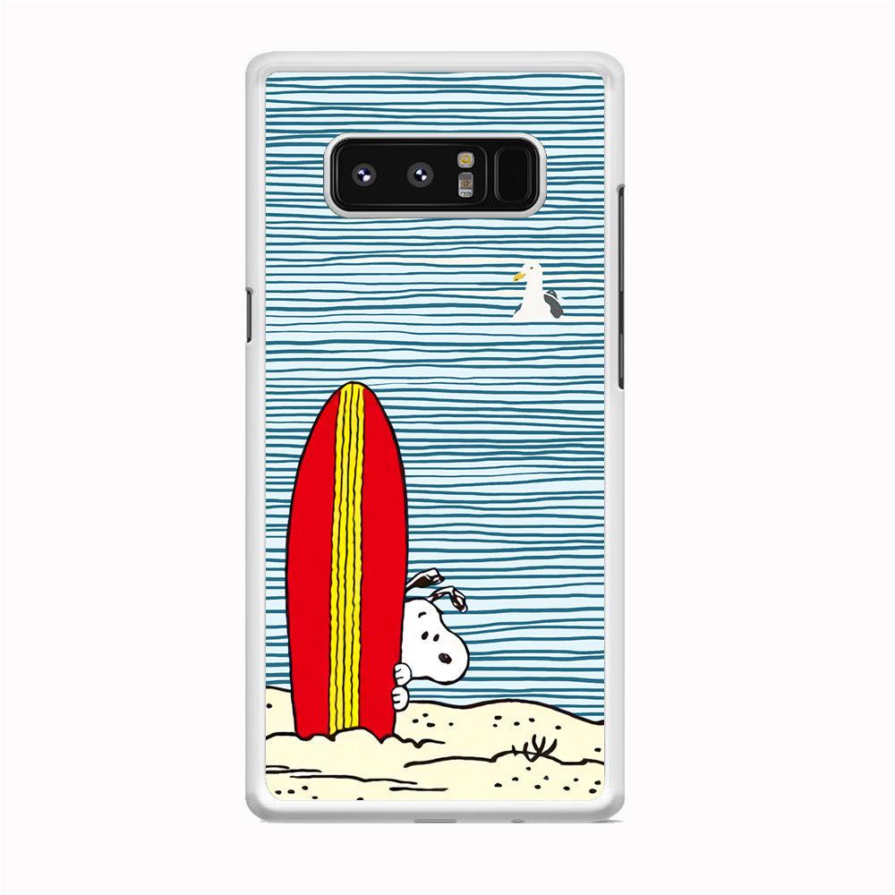 Snoopy Sand Beach Samsung Galaxy Note 8 Case-Oxvistore