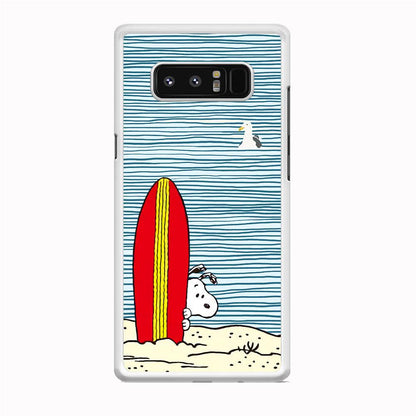 Snoopy Sand Beach Samsung Galaxy Note 8 Case-Oxvistore