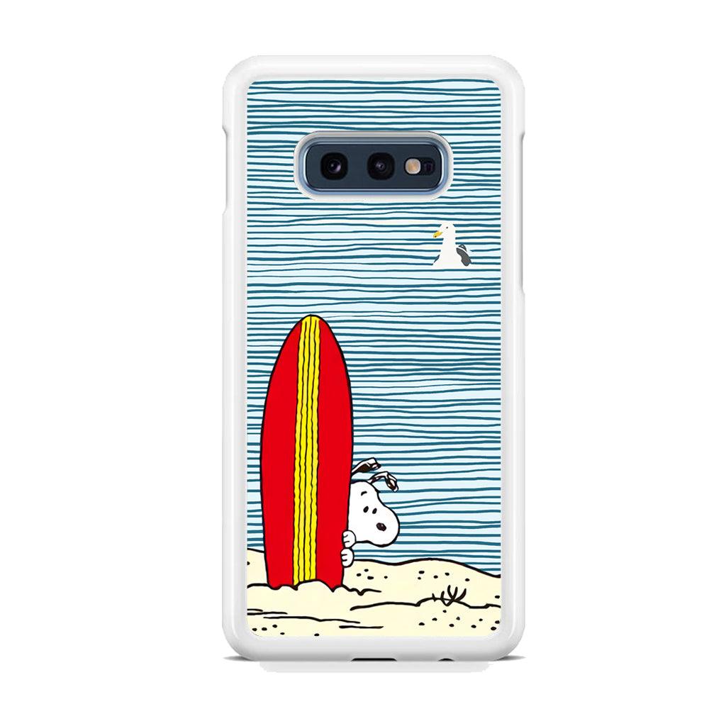 Snoopy Sand Beach Samsung Galaxy S10E Case-Oxvistore