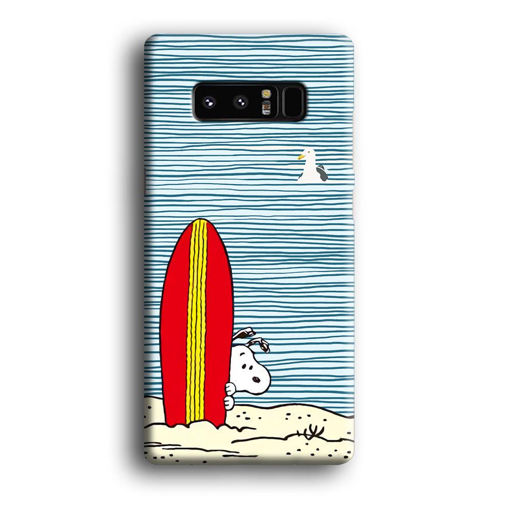 Snoopy Sand Beach Samsung Galaxy Note 8 Case-Oxvistore