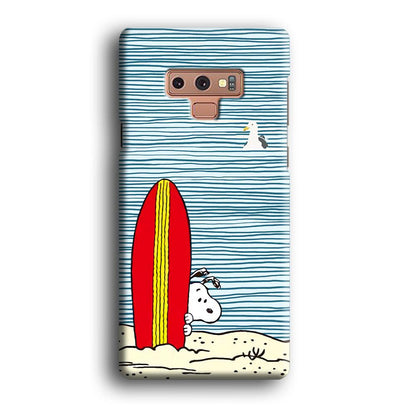 Snoopy Sand Beach Samsung Galaxy Note 9 Case-Oxvistore