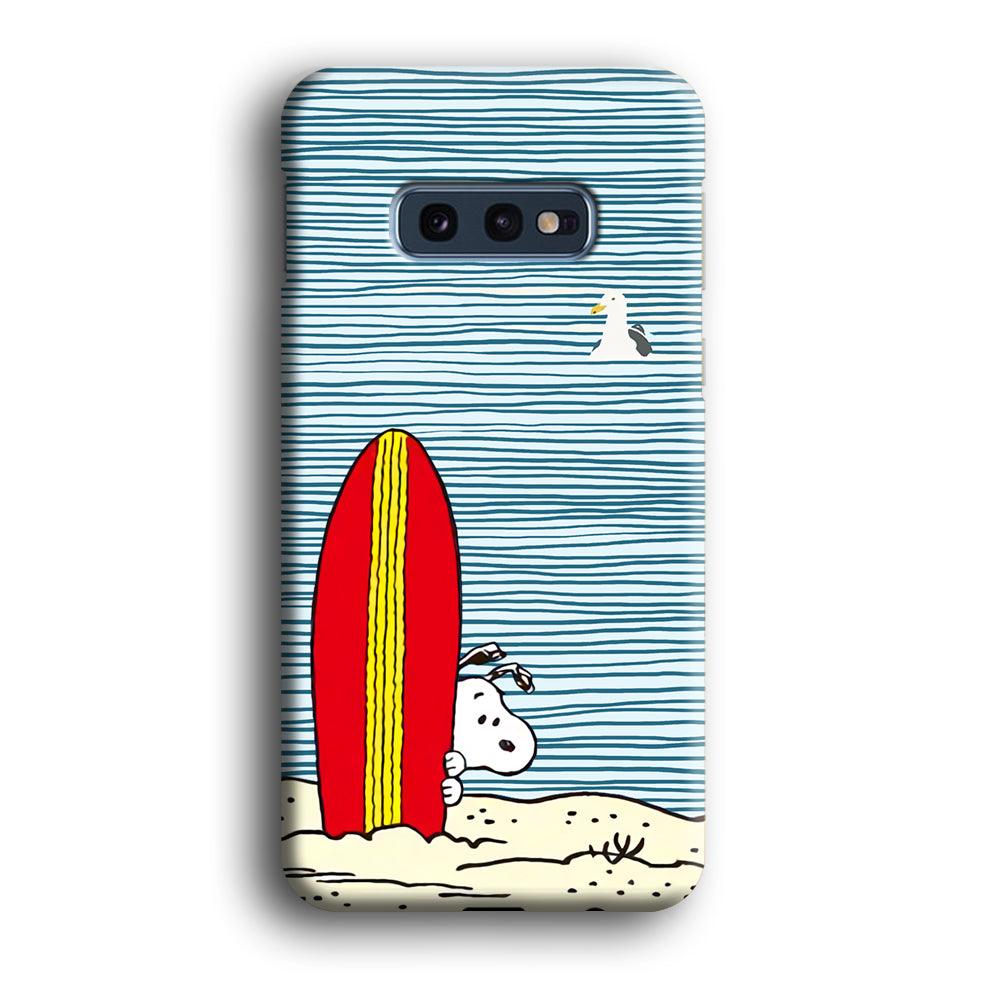 Snoopy Sand Beach Samsung Galaxy S10E Case-Oxvistore