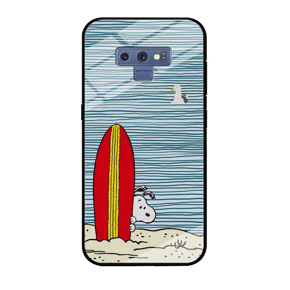 Snoopy Sand Beach Samsung Galaxy Note 9 Case-Oxvistore