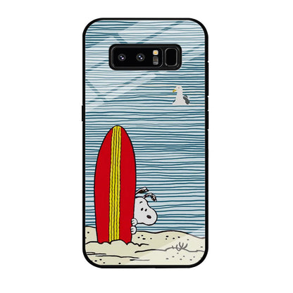 Snoopy Sand Beach Samsung Galaxy Note 8 Case-Oxvistore