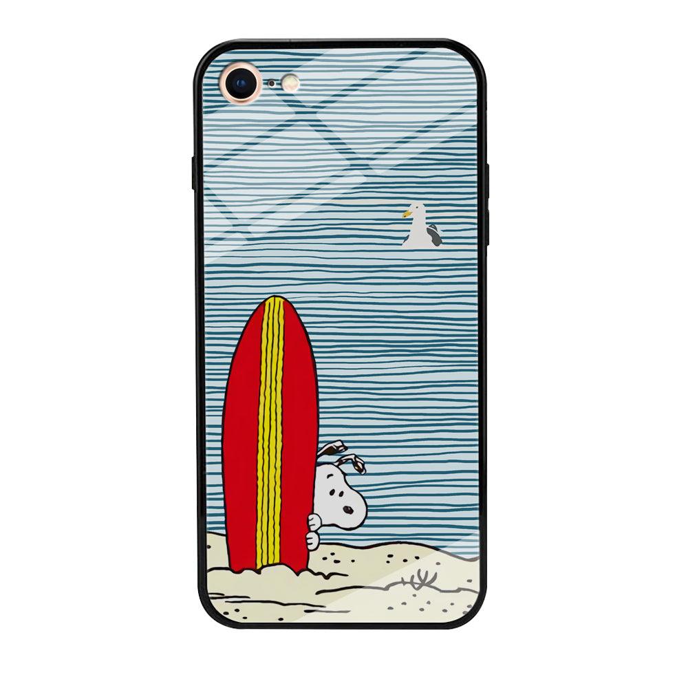 Snoopy Sand Beach iPhone 8 Case-Oxvistore